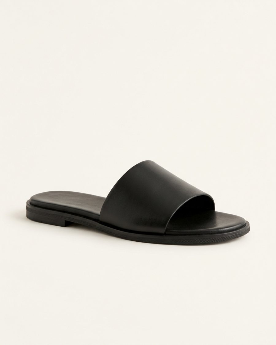Leather Slide Sandal